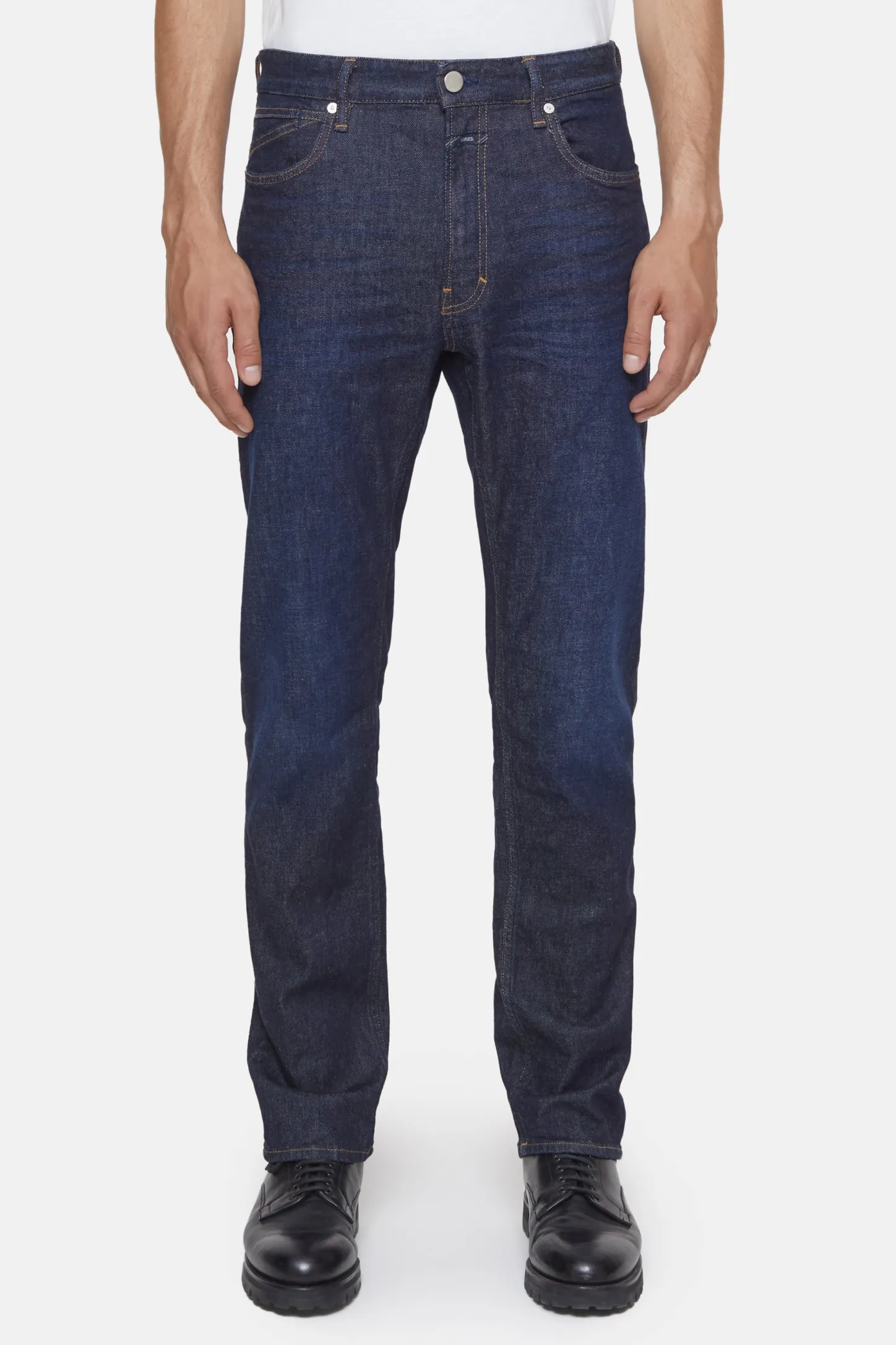 CLOSED Blauwe Spijkerbroek>Slim Jeans - Stijlnaam Oakland Straight Donkerblauw