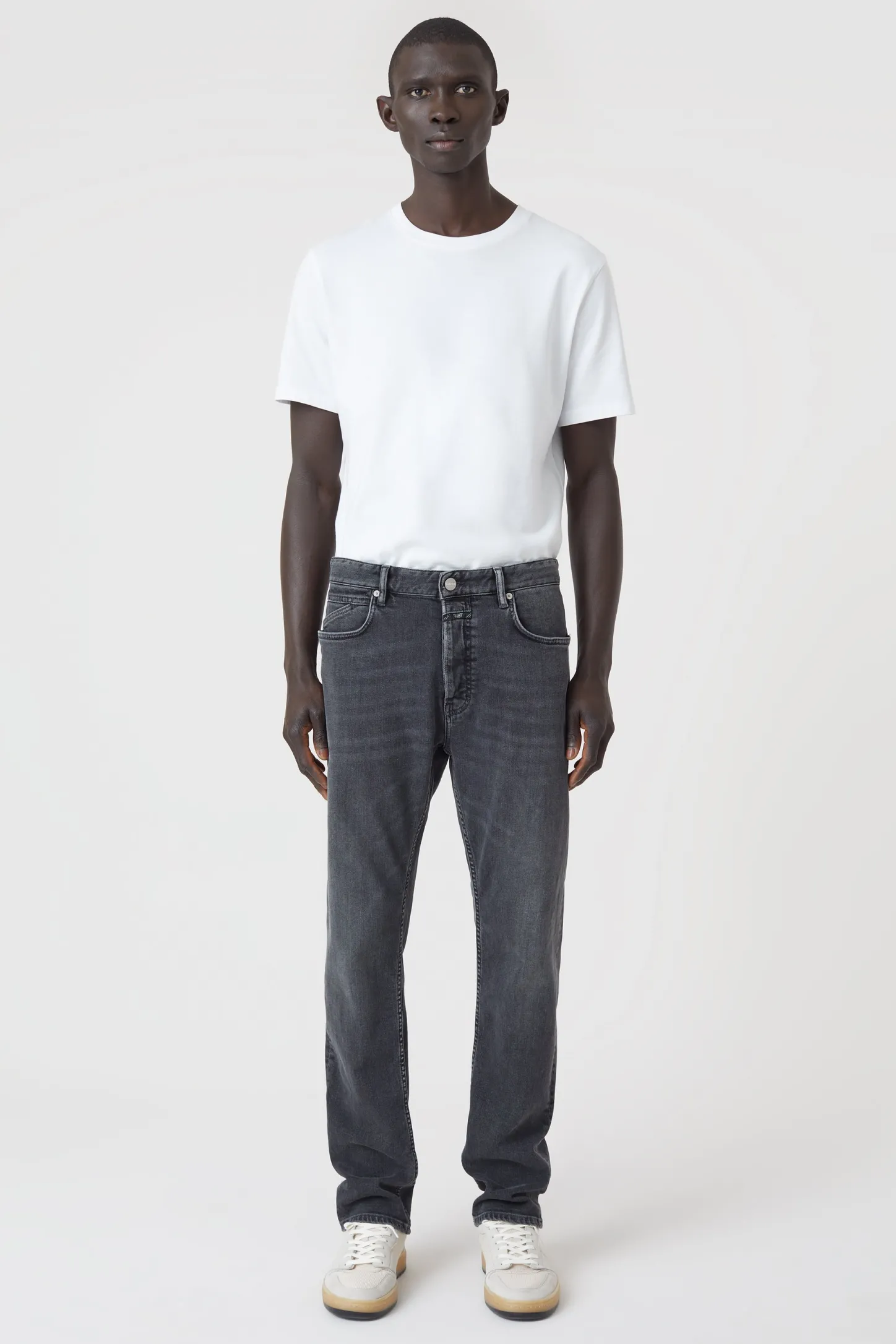 CLOSED 5-Pocketsjeans>Slim Jeans - Stijlnaam Oakland Straight Donker Grijs