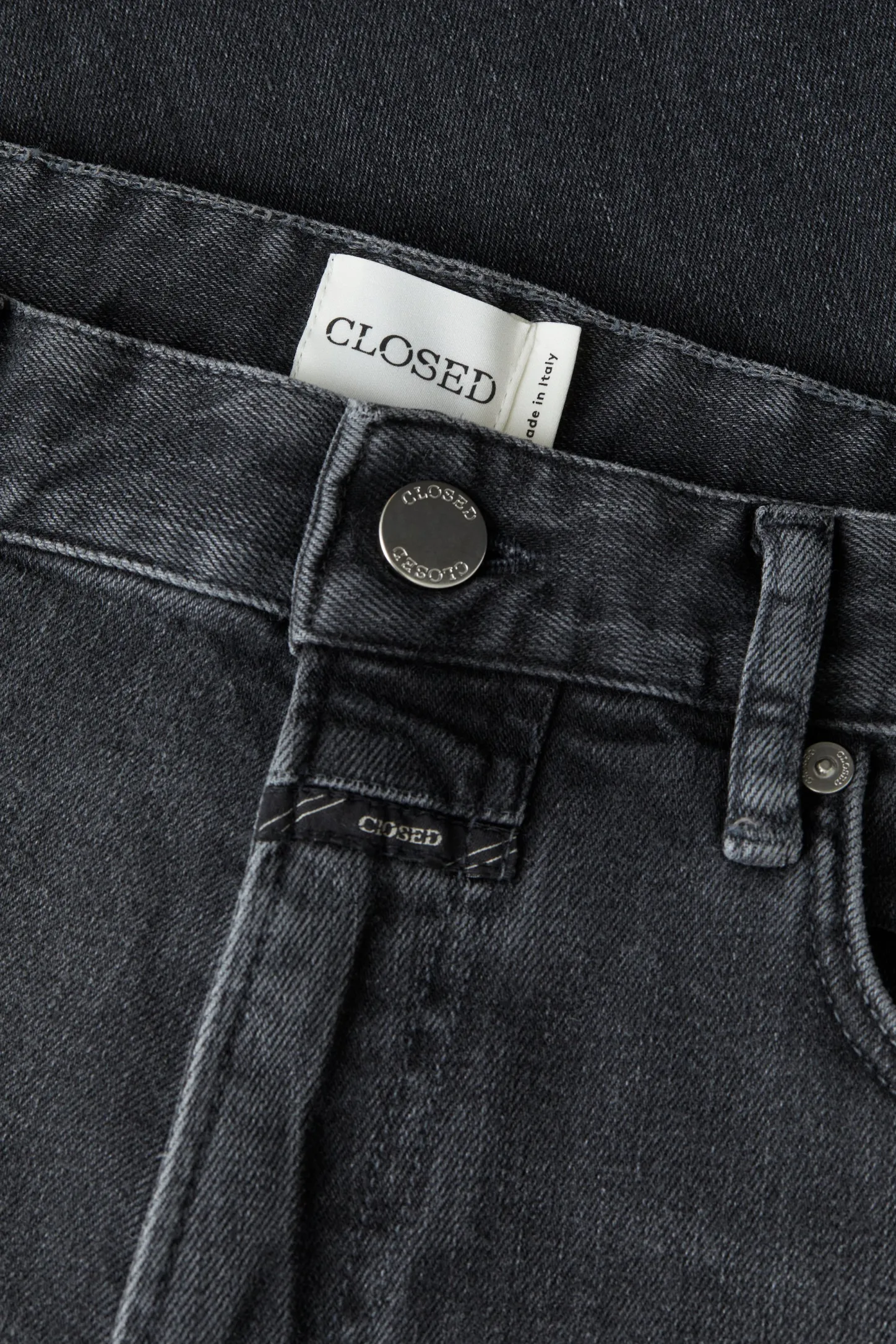CLOSED Dun>Slim Jeans - Stijlnaam Oakland Straight Donker Grijs