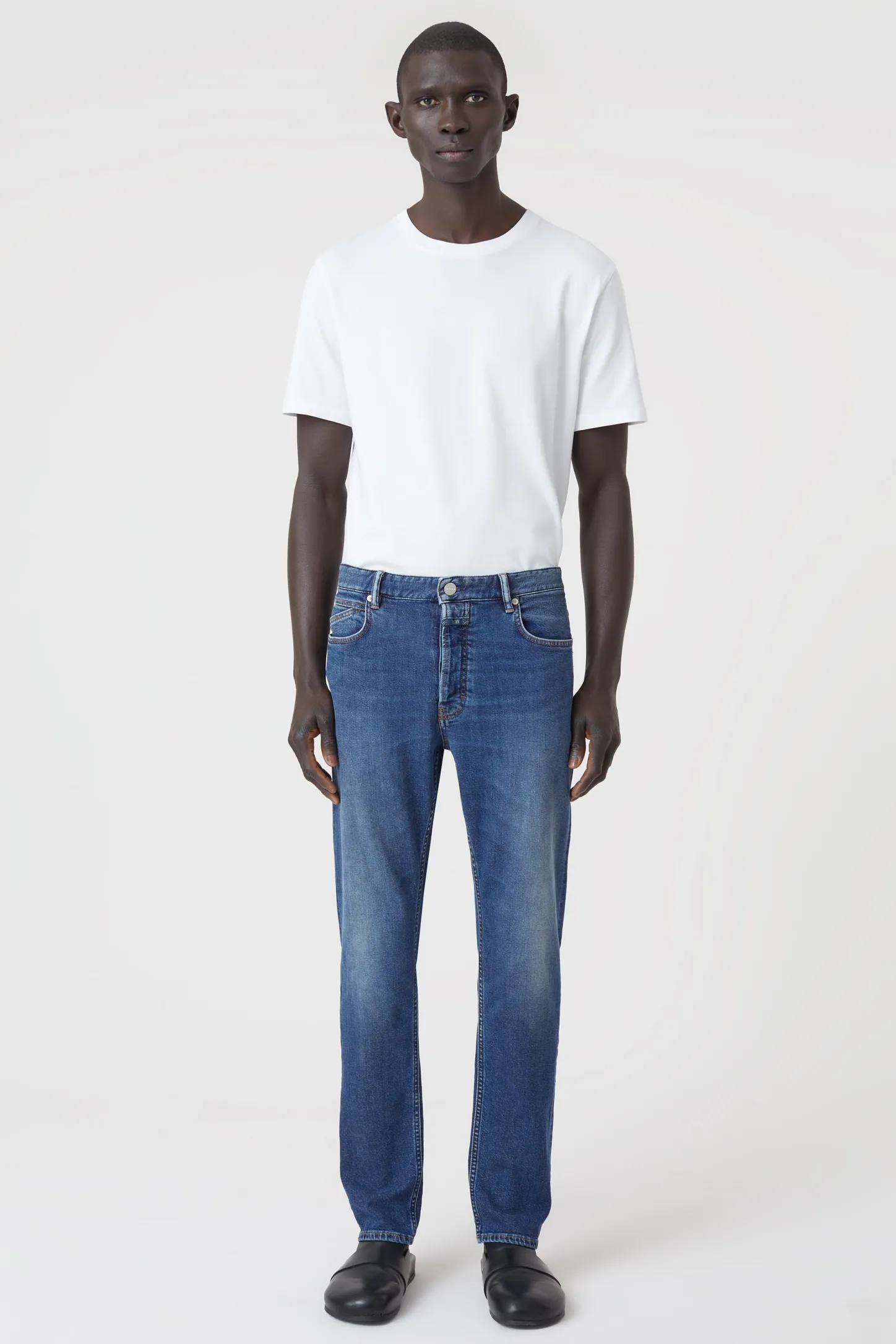 CLOSED 5-Pocketsjeans>Slim Jeans - Stijlnaam Oakland Straight Midden Blauw