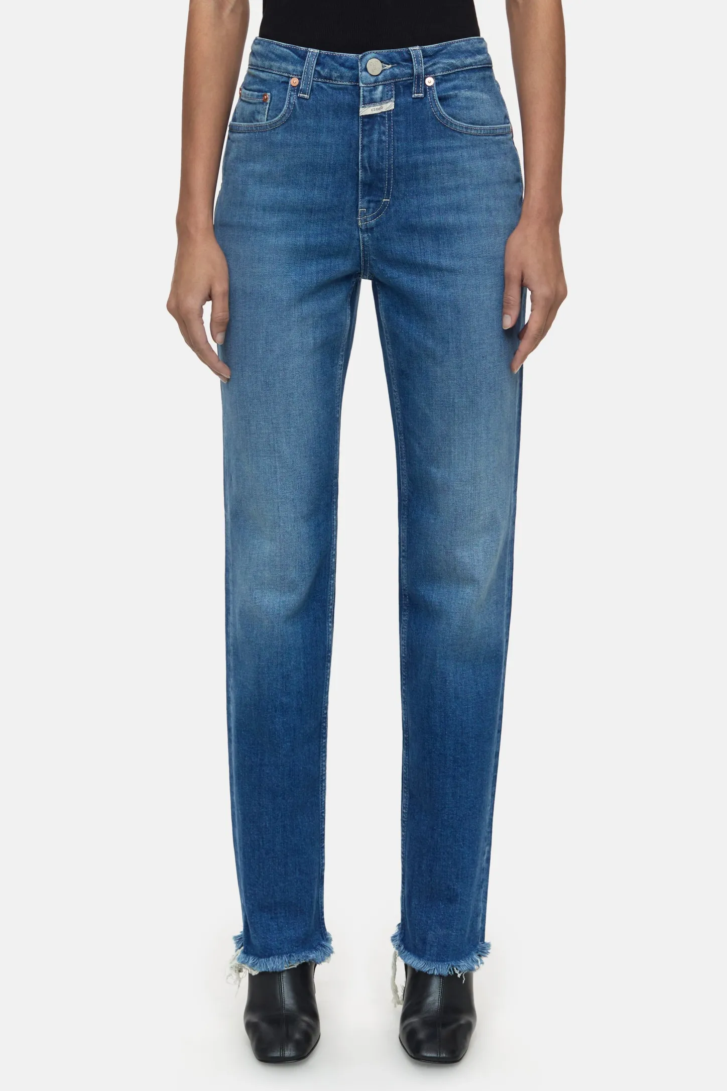 CLOSED Dun>Slim Jeans - Stijlnaam Roan Midden Blauw