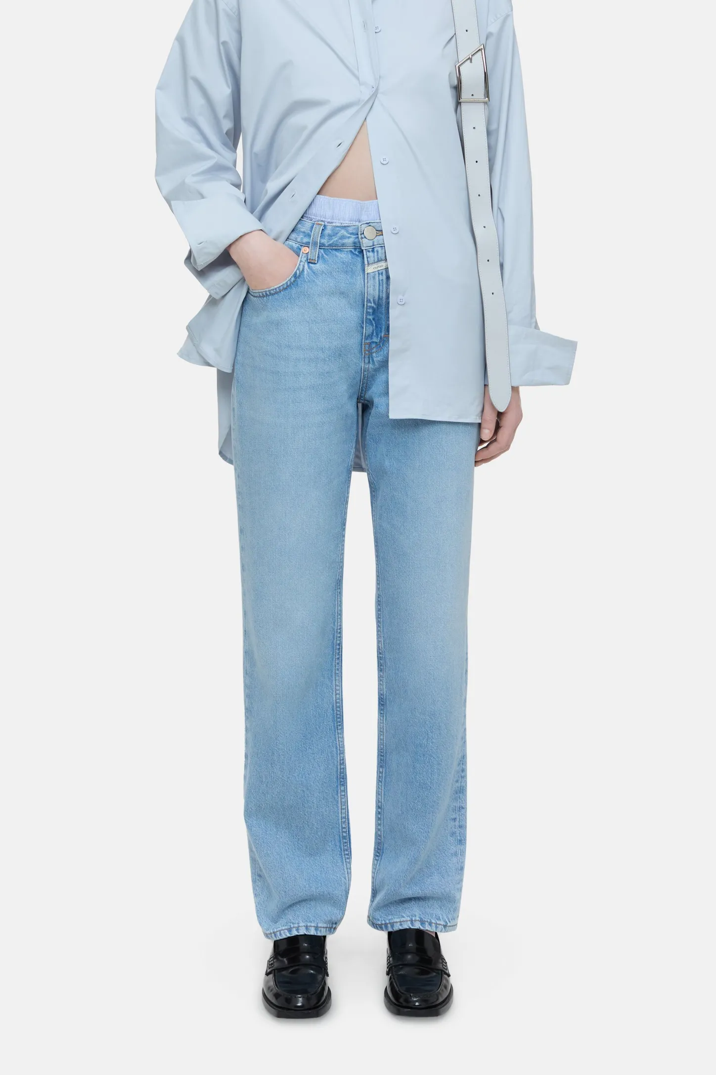 CLOSED Vintage Wasbeurten>Slim Jeans - Stijlnaam Roan Lichtblauw