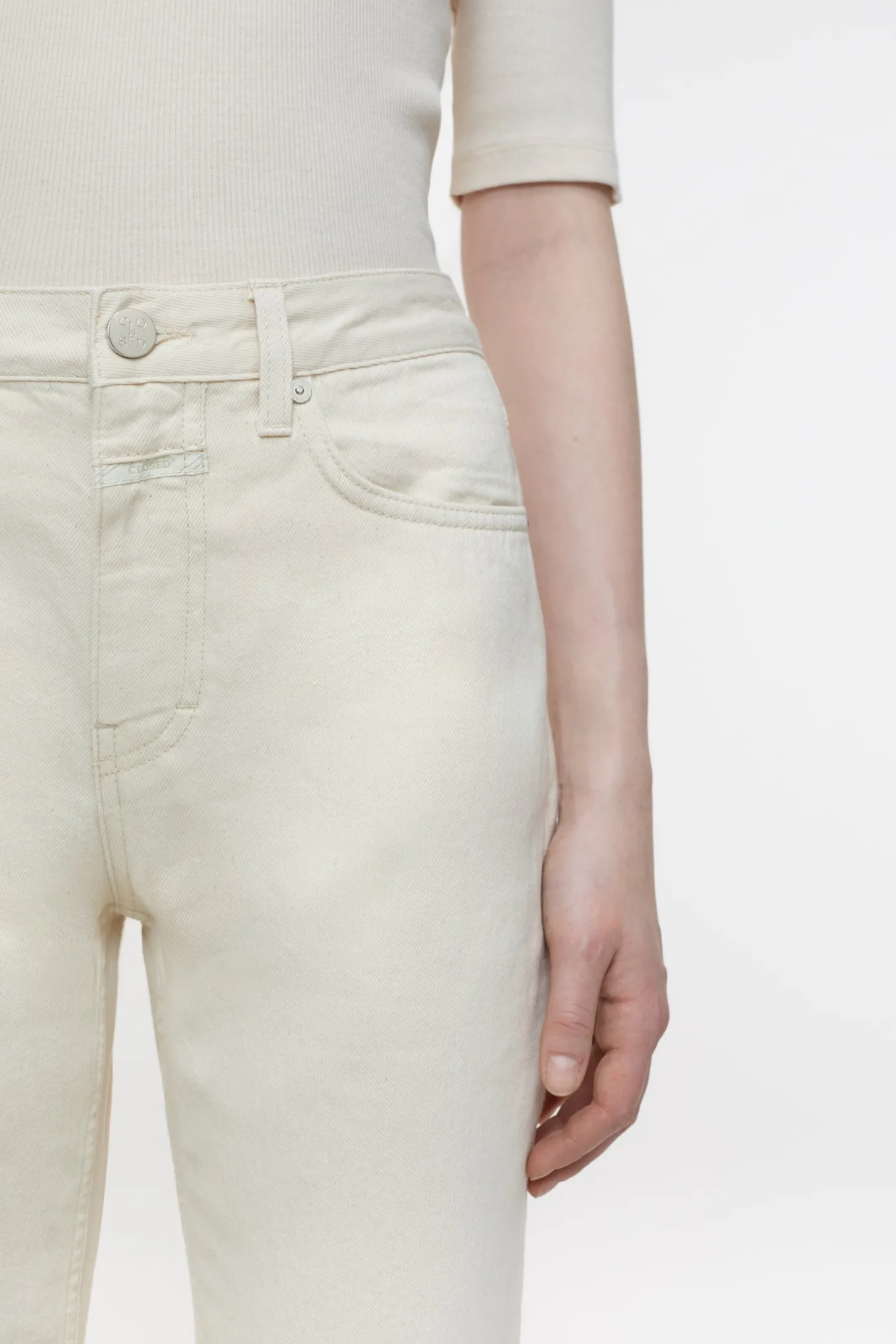 CLOSED Eco-Denim>Slim Jeans - Stijlnaam Roan Ivoor