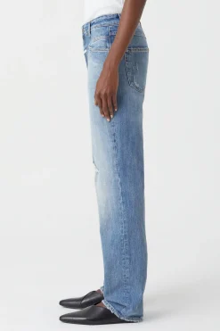 CLOSED Dun>Slim Jeans - Stijlnaam Straight-X Midden Blauw