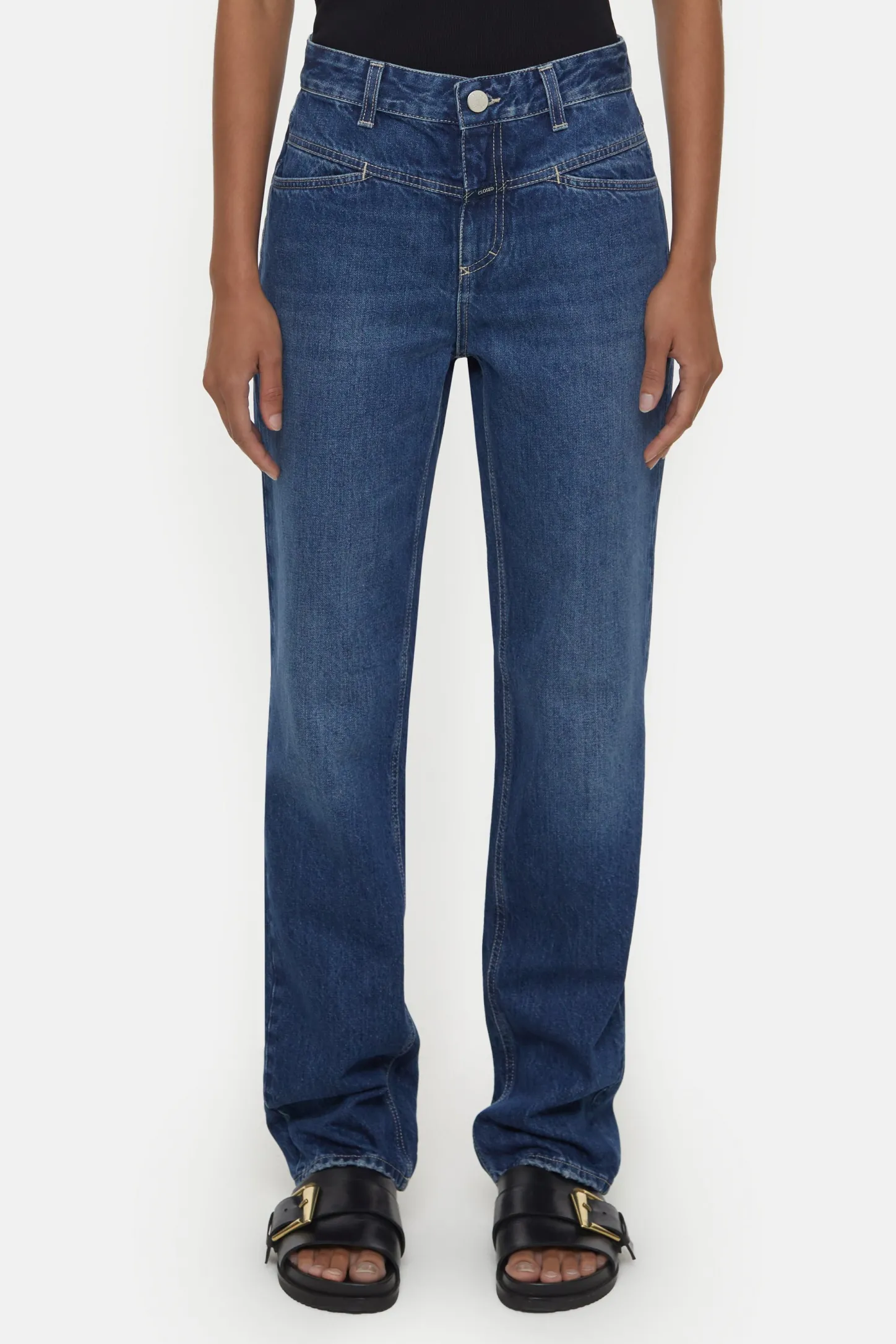 CLOSED X-Pocket-Familie>Slim Jeans - Stijlnaam Straight-X Donkerblauw