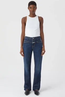 CLOSED Dun>Slim Jeans - Stijlnaam Straight-X Donkerblauw