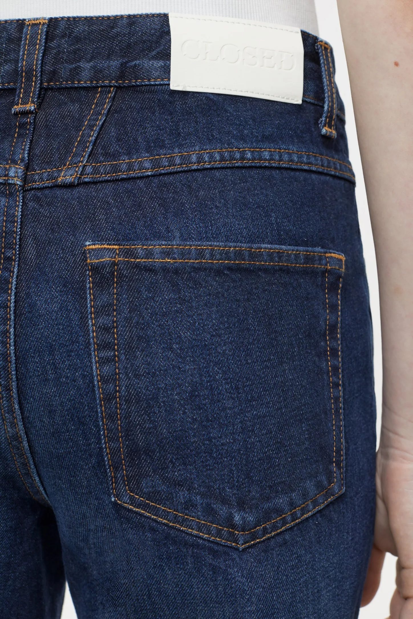CLOSED Dun>Slim Jeans - Stijlnaam Straight-X Donkerblauw