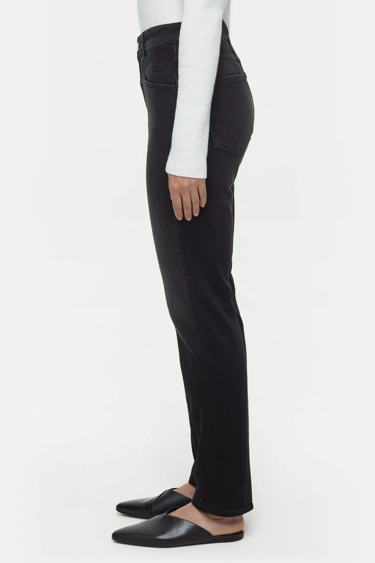 CLOSED Dun>Slim Jeans - Stijlnaam Straight-X Donker Grijs