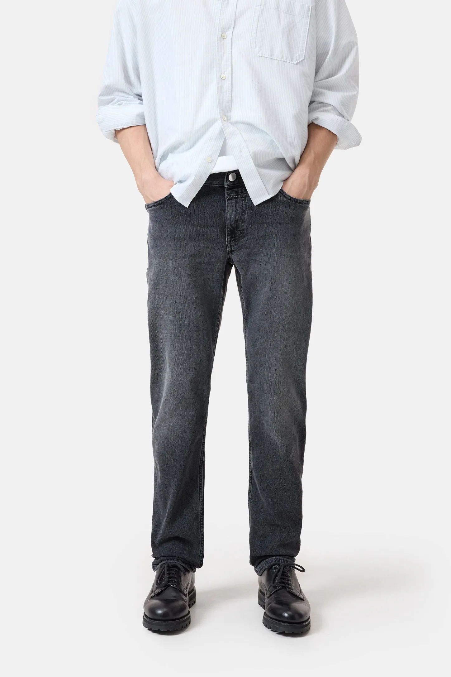 CLOSED 5-Pocketsjeans>Slim Jeans - Stijlnaam Unity Slim Donker Grijs