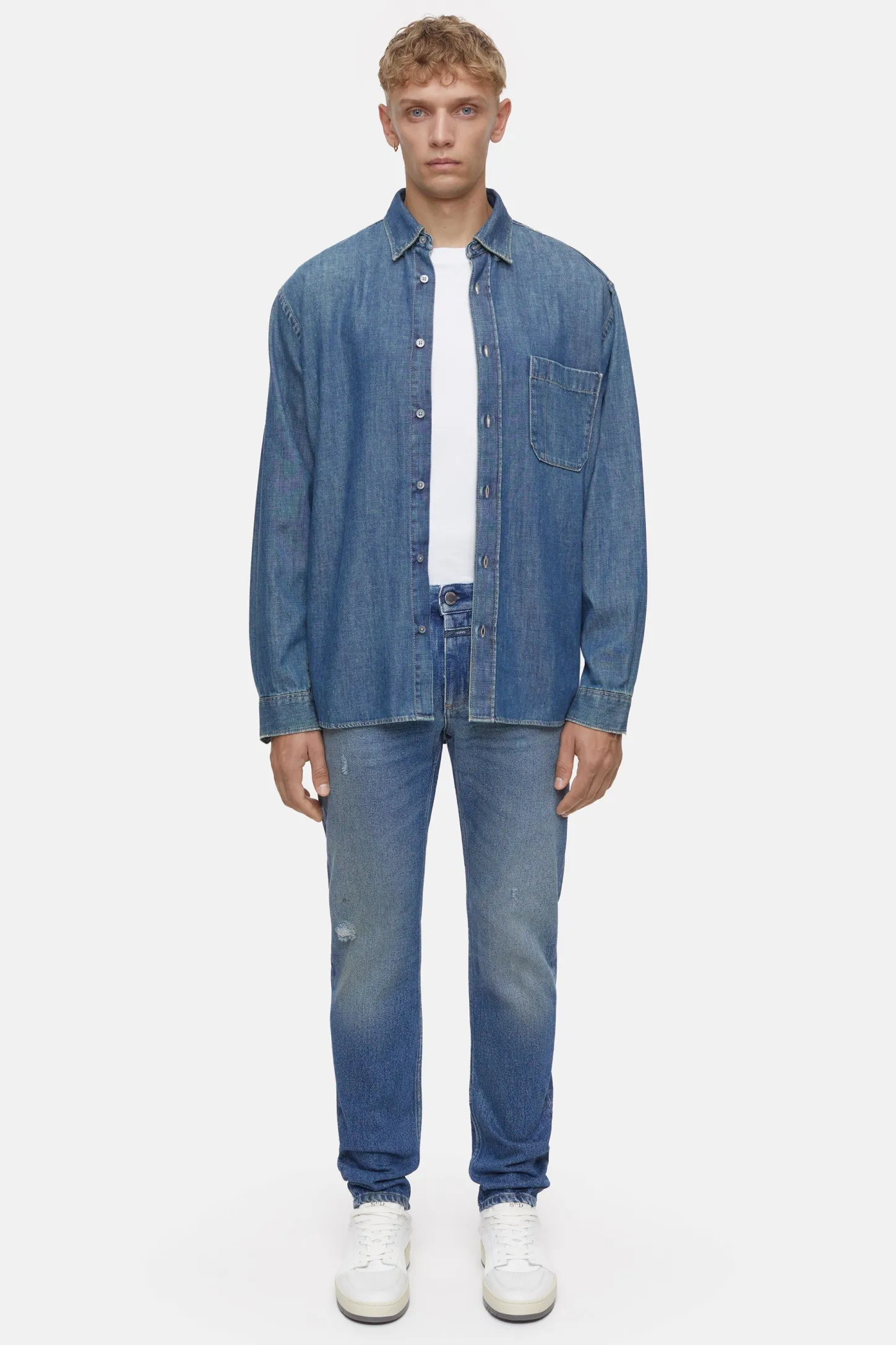 CLOSED Dun>Slim Jeans - Stijlnaam Unity Slim Midden Blauw