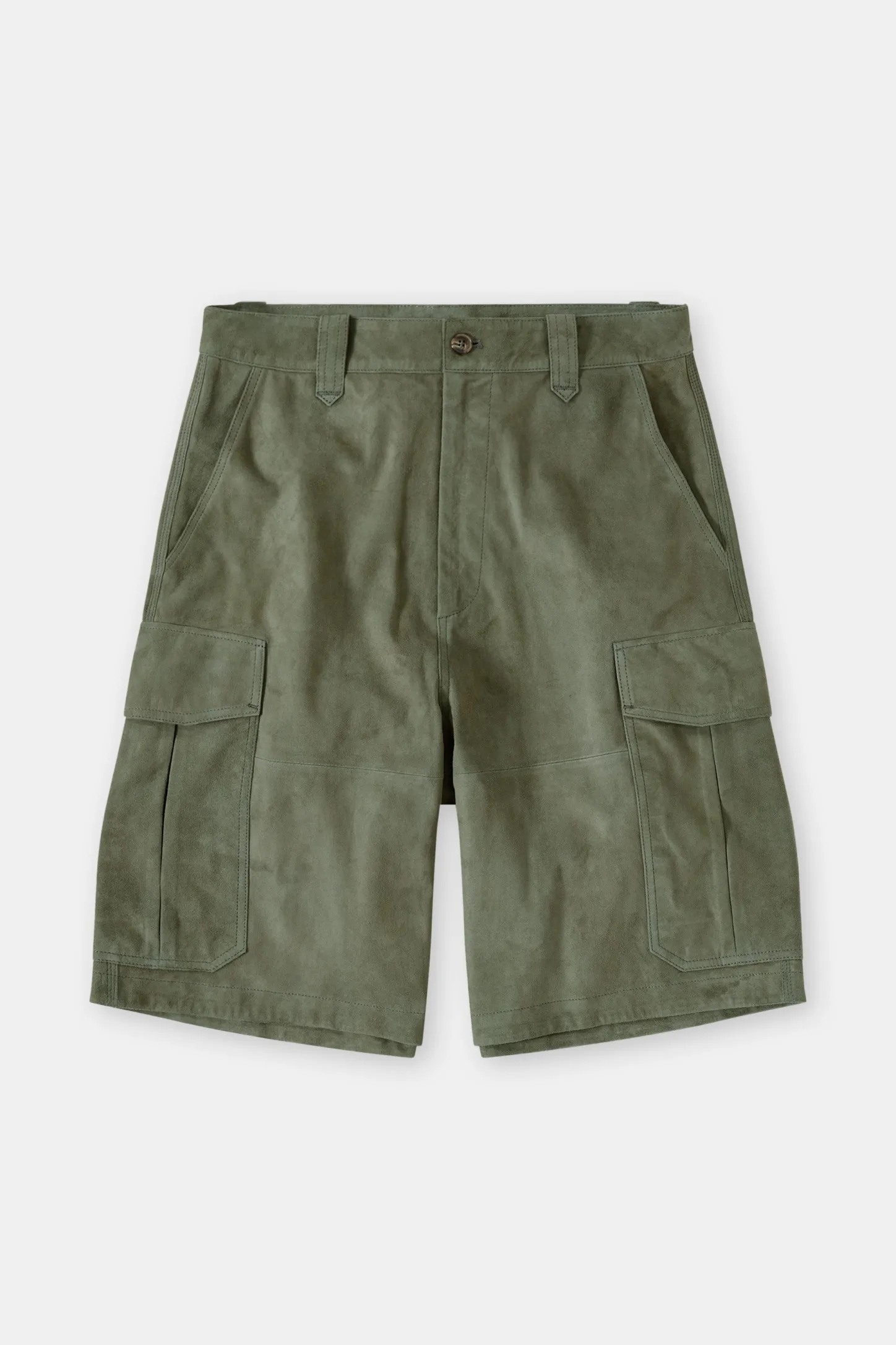 CLOSED Korte Broek>Suede Cargoshort Salie Jij