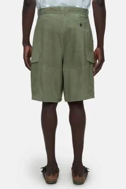 CLOSED Korte Broek>Suede Cargoshort Salie Jij