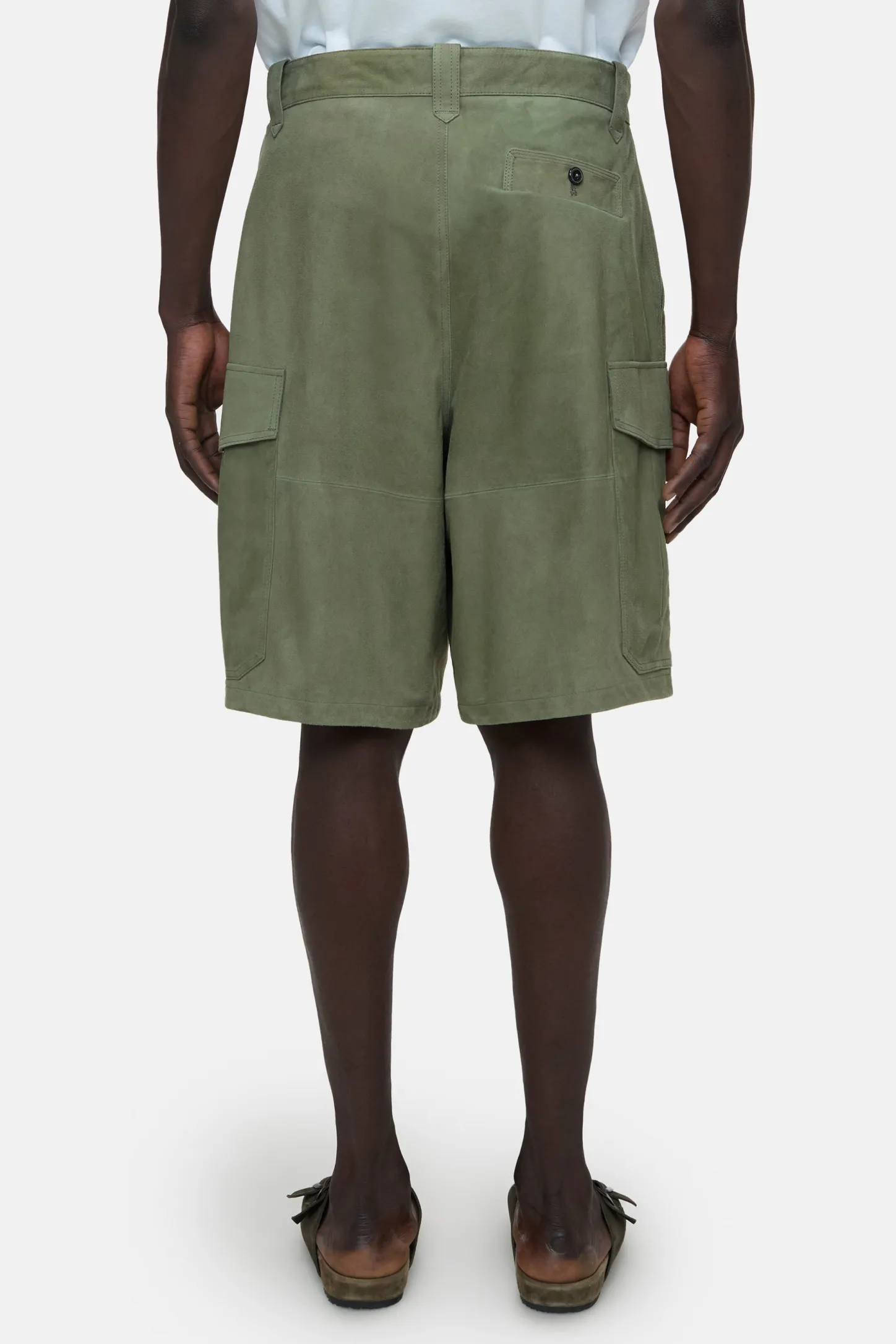 CLOSED Korte Broek>Suede Cargoshort Salie Jij