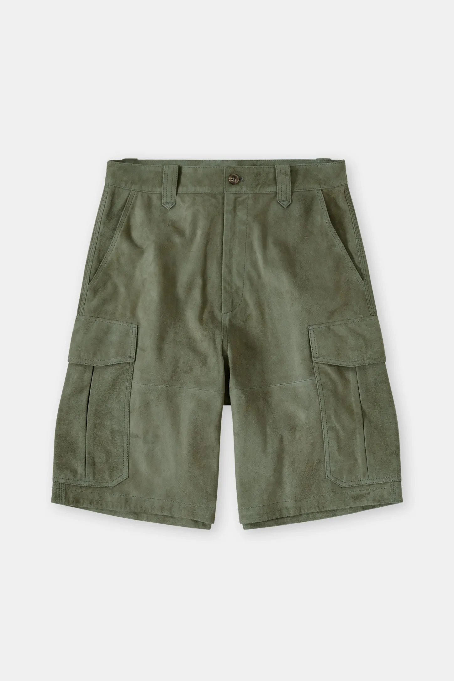 CLOSED Korte Broek>Suede Cargoshort Salie Jij