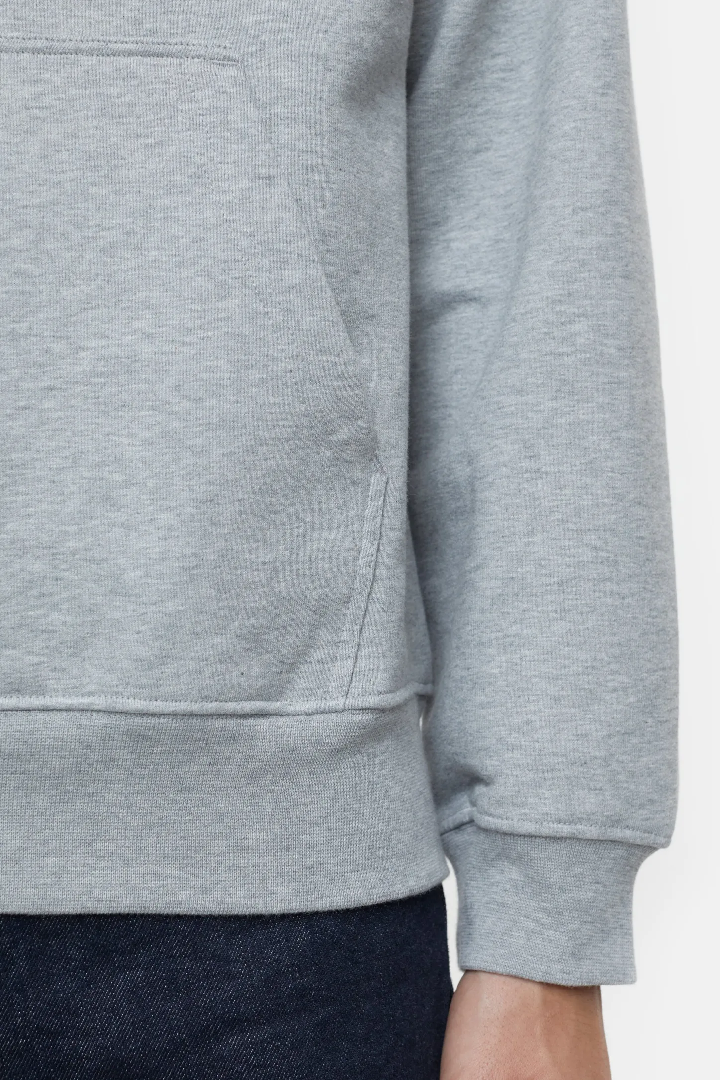 CLOSED Sweatshirts>Sweatshirt Met Halve Rits Lichtgrijs Gemeleerd