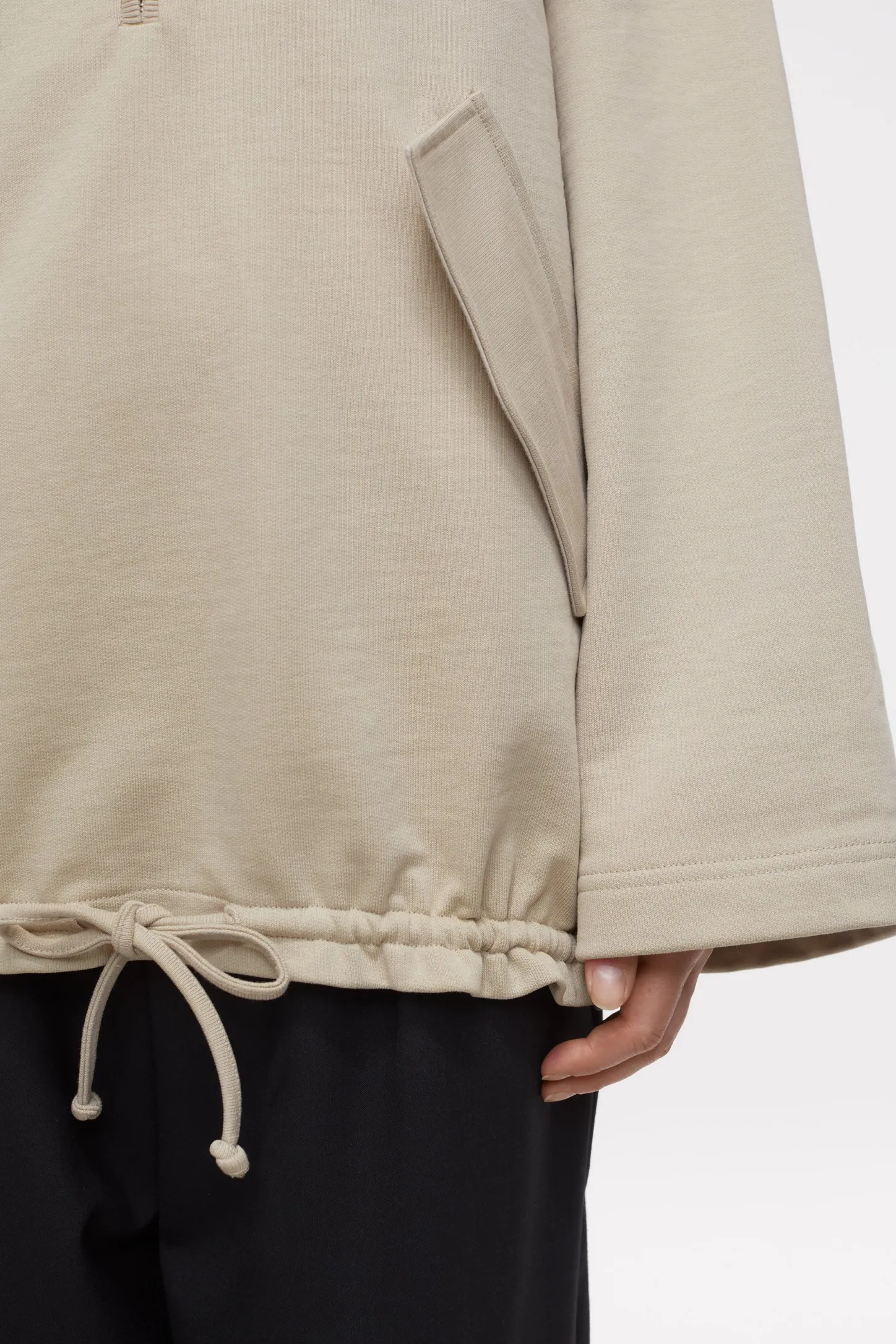 CLOSED Sweatshirts>Sweatshirt Met Halve Rits Beton