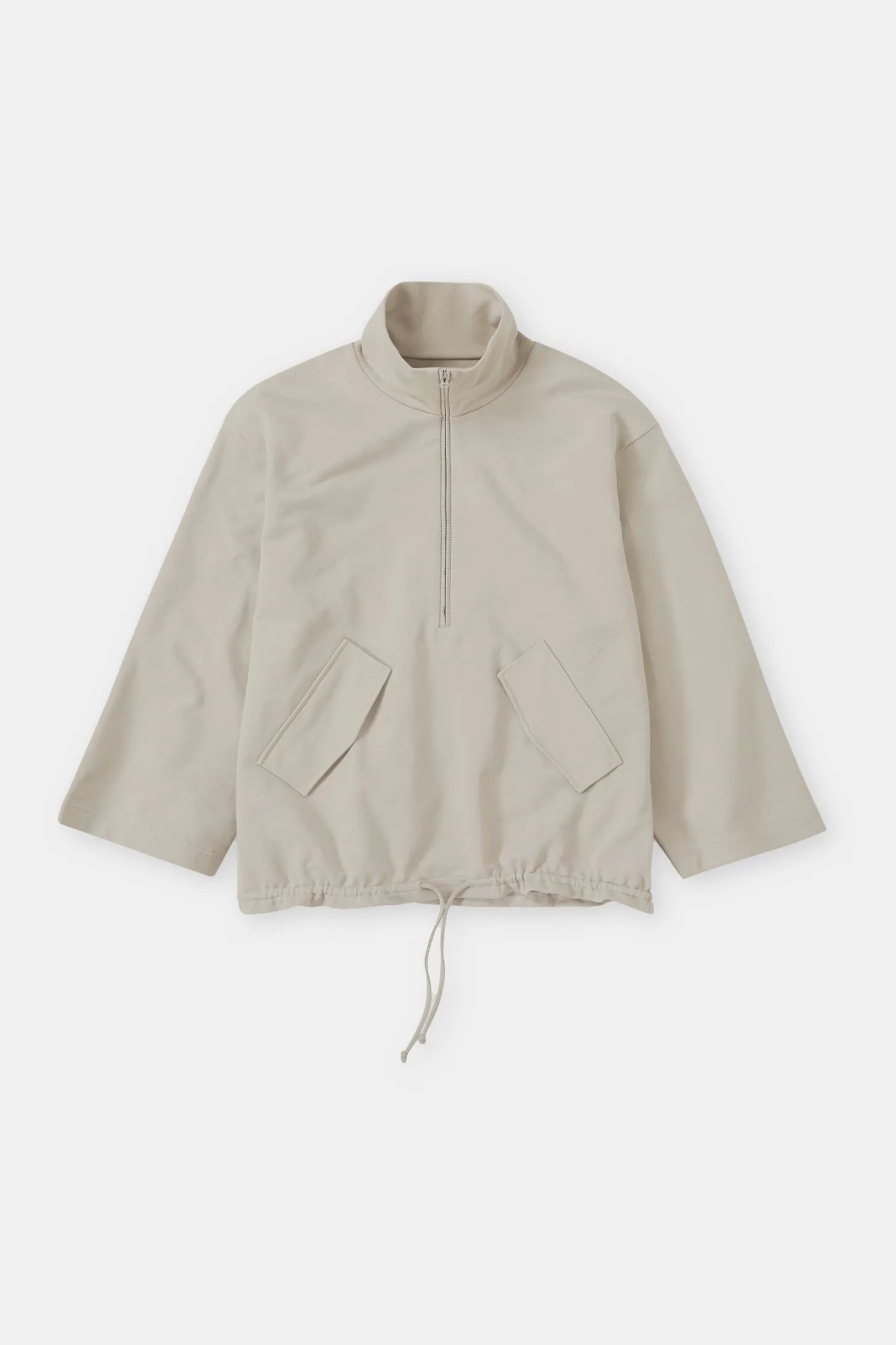CLOSED Sweatshirts>Sweatshirt Met Halve Rits Beton