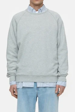 CLOSED Sweatshirts>Sweatshirt Met Logo Lichtgrijs Gemeleerd