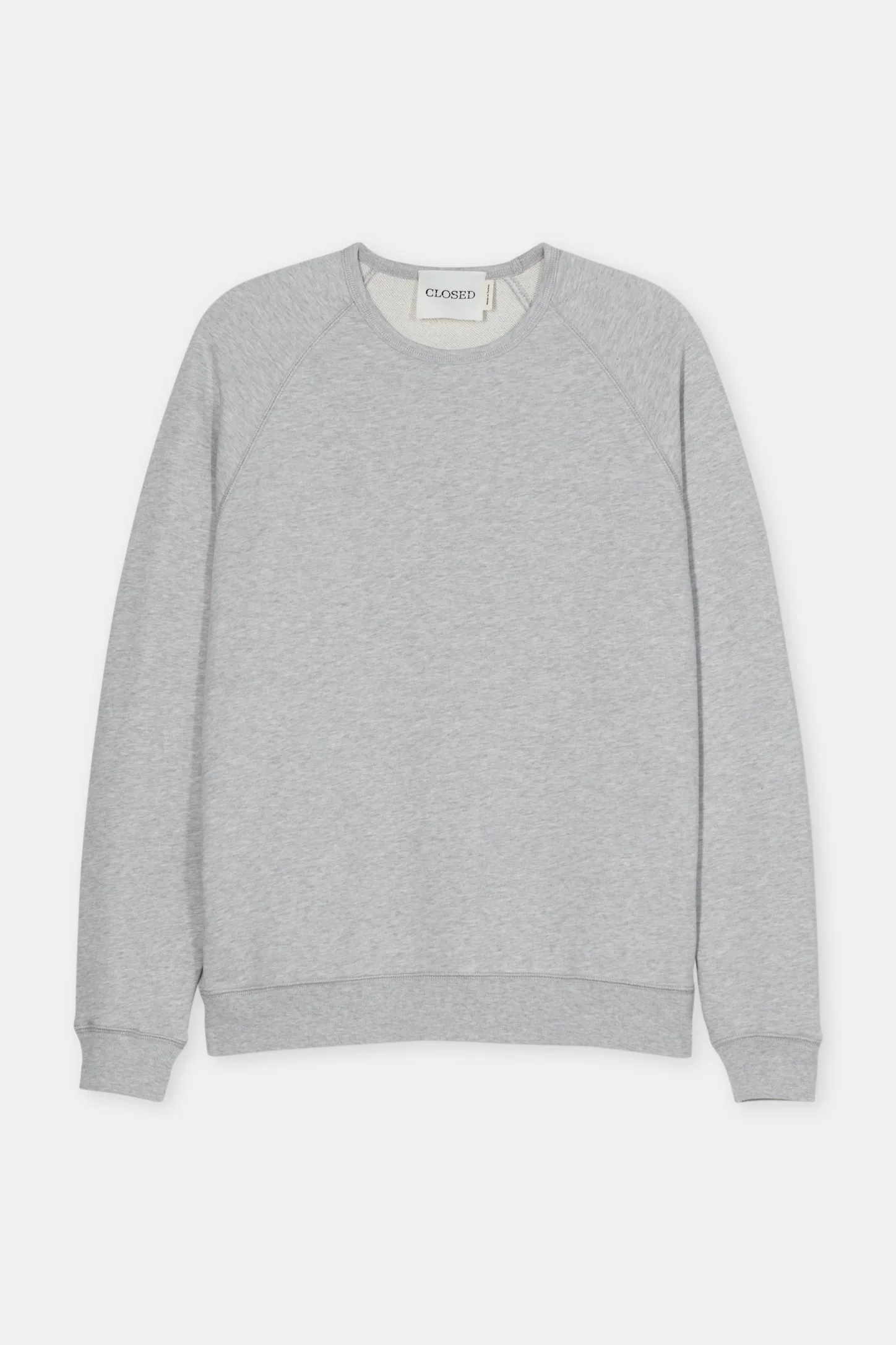 CLOSED Sweatshirts>Sweatshirt Met Logo Lichtgrijs Gemeleerd