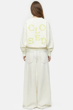 CLOSED Sweatshirts>Sweatshirt Met Logo Vanille Creme
