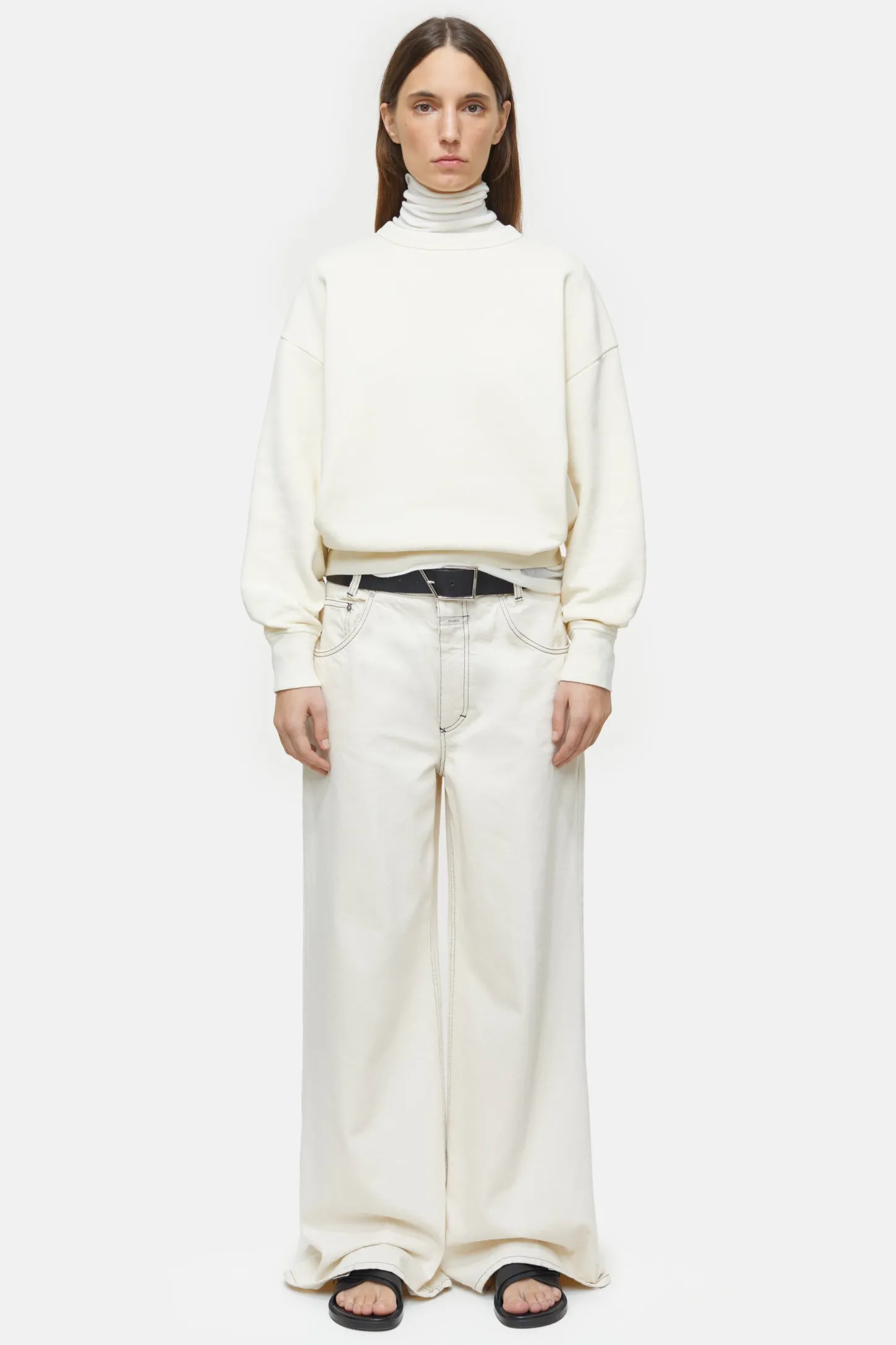CLOSED Sweatshirts>Sweatshirt Met Logo Vanille Creme