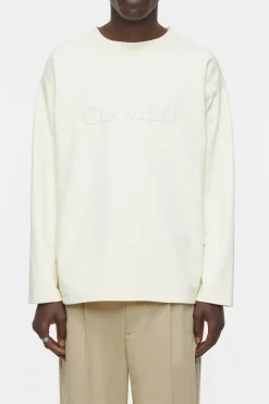CLOSED Sweatshirts>Sweatshirt Met Logo Vanille Creme