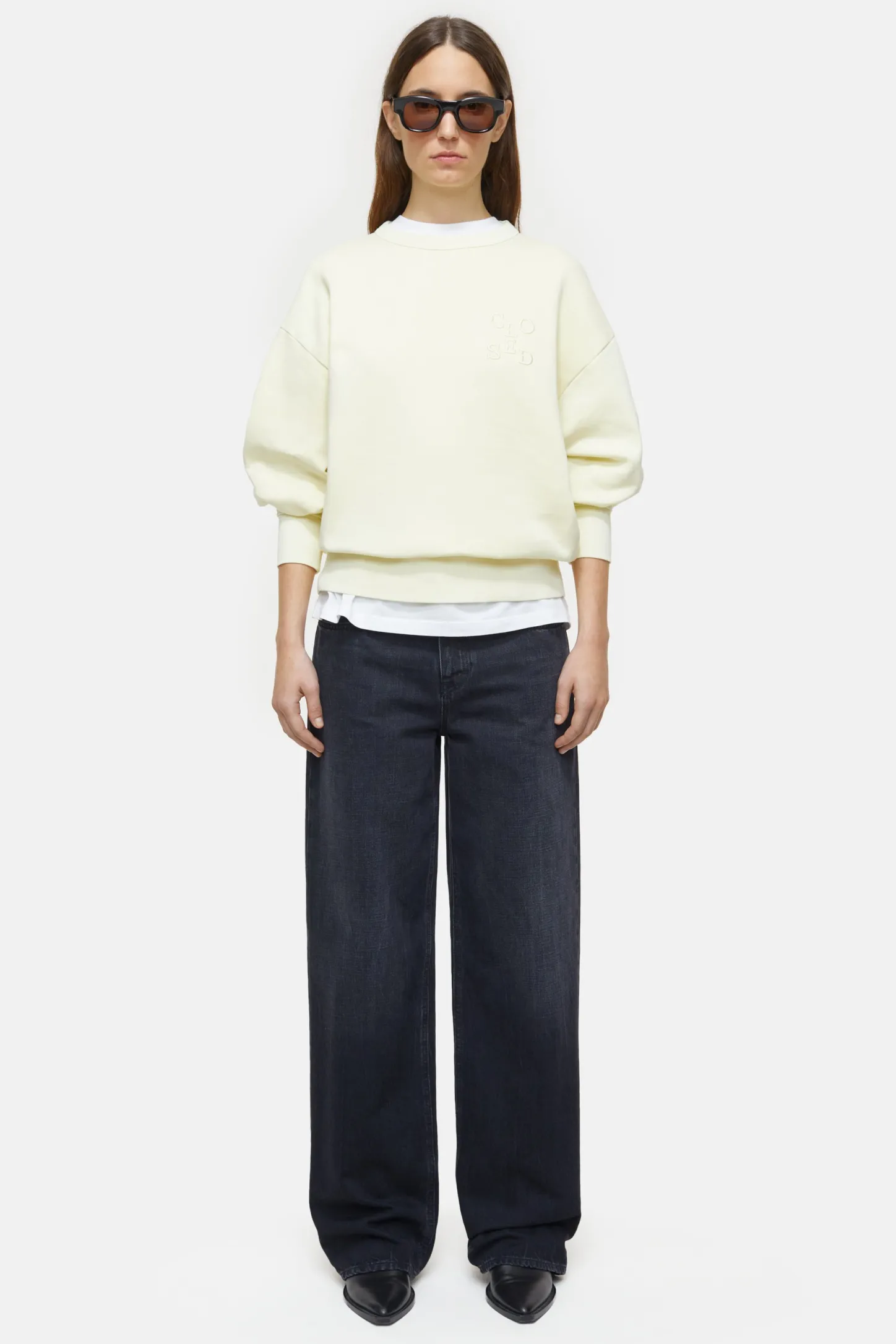 CLOSED Sweatshirts>Sweatshirt Met Logo Vanille