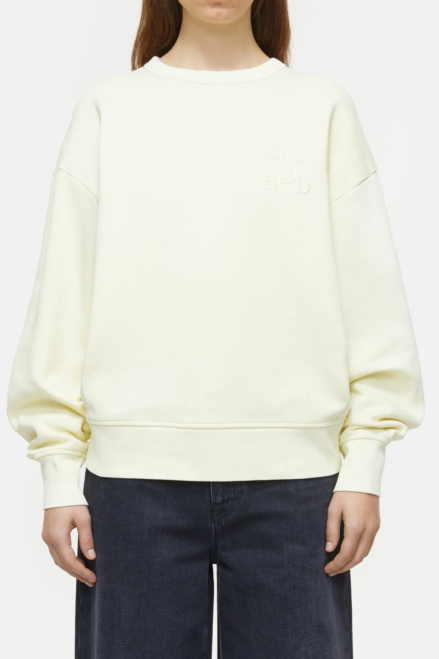 CLOSED Sweatshirts>Sweatshirt Met Logo Vanille
