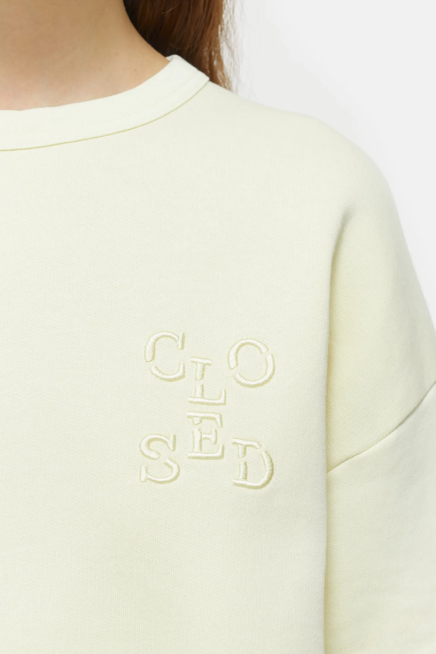 CLOSED Sweatshirts>Sweatshirt Met Logo Vanille