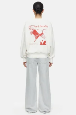 CLOSED Sweatshirts>Sweatshirt Met Print Kalksteen