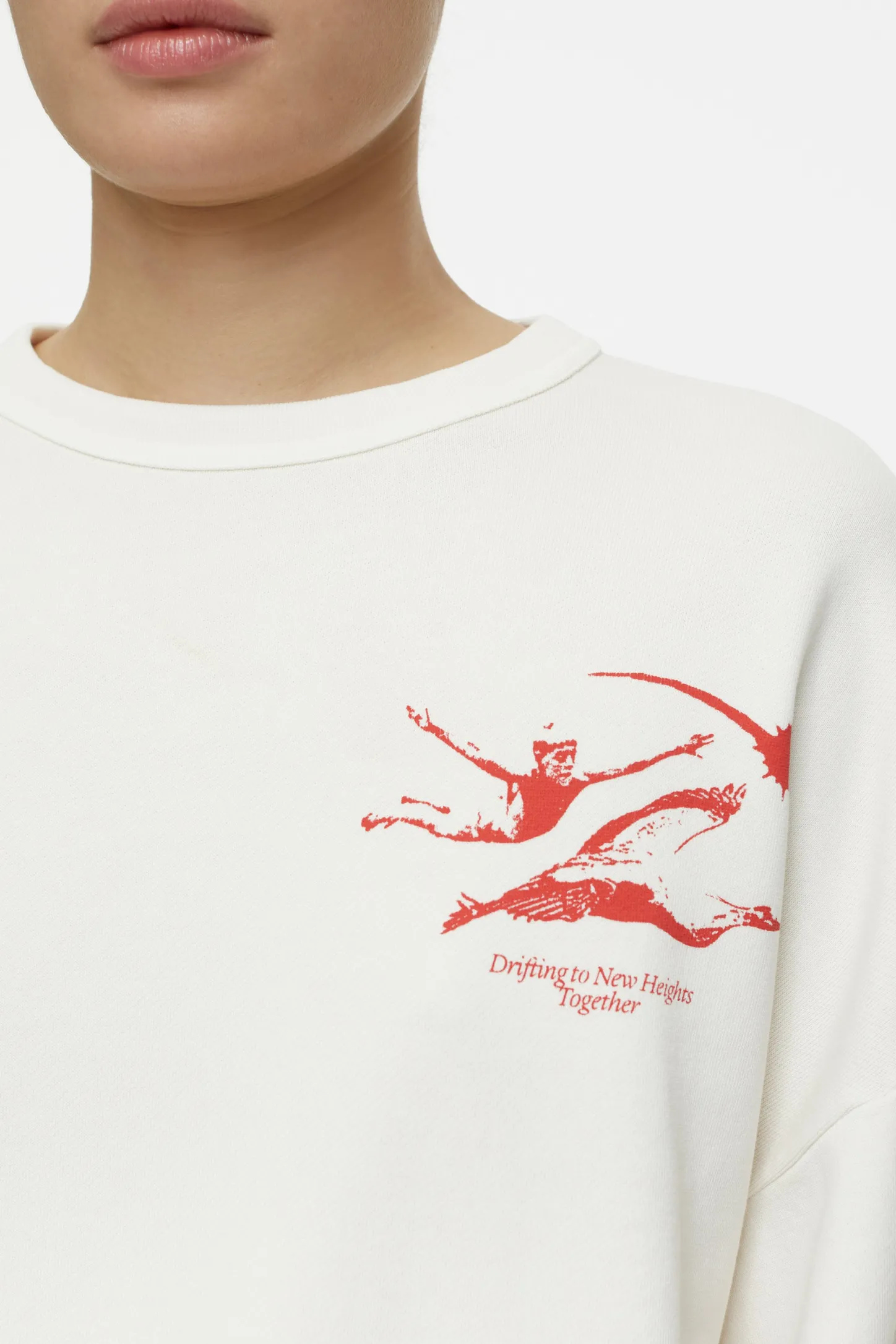 CLOSED Sweatshirts>Sweatshirt Met Print Kalksteen