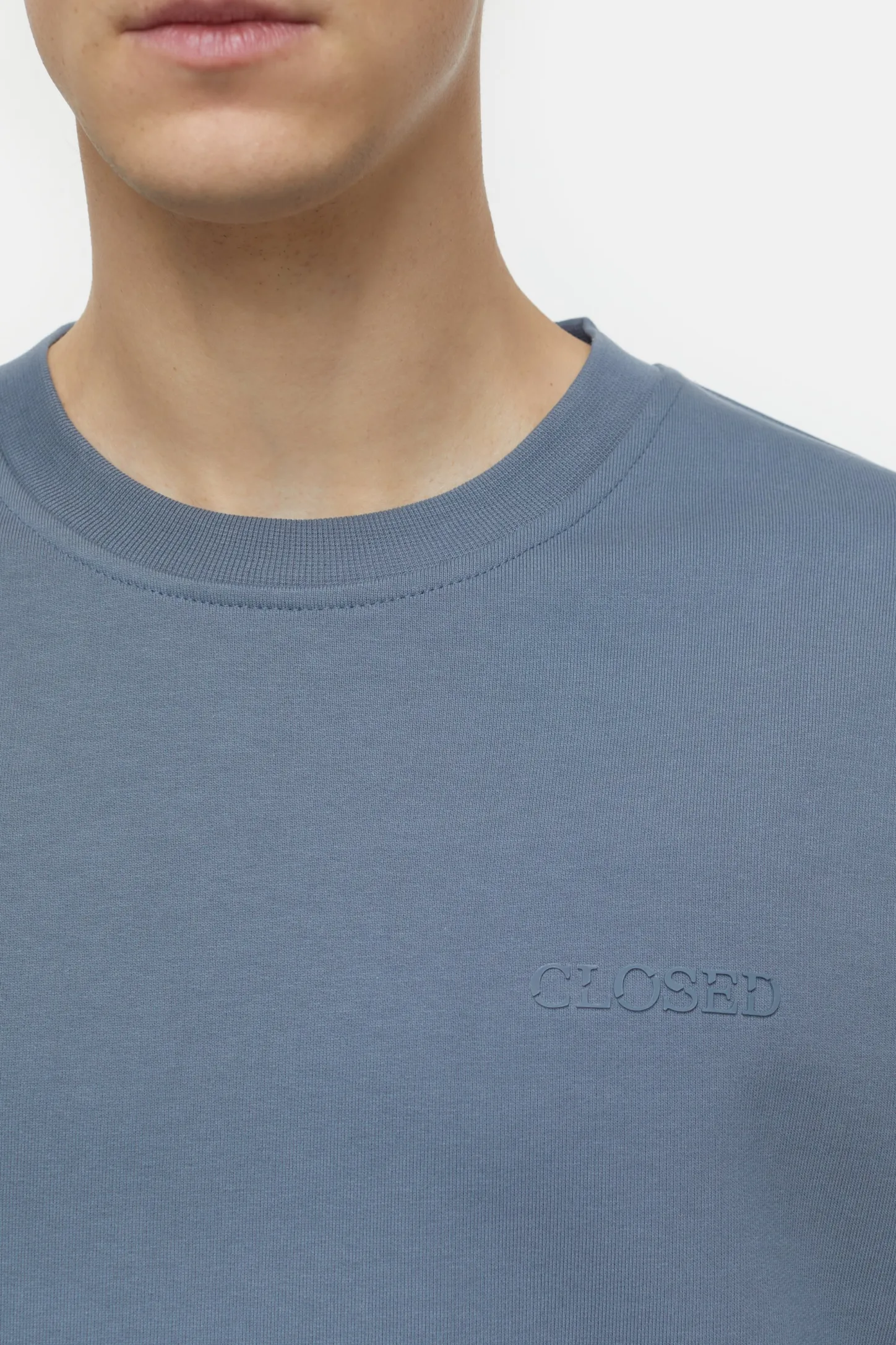 CLOSED Sweatshirts>Sweatshirt Met Ronde Hals Blauw Industrieel