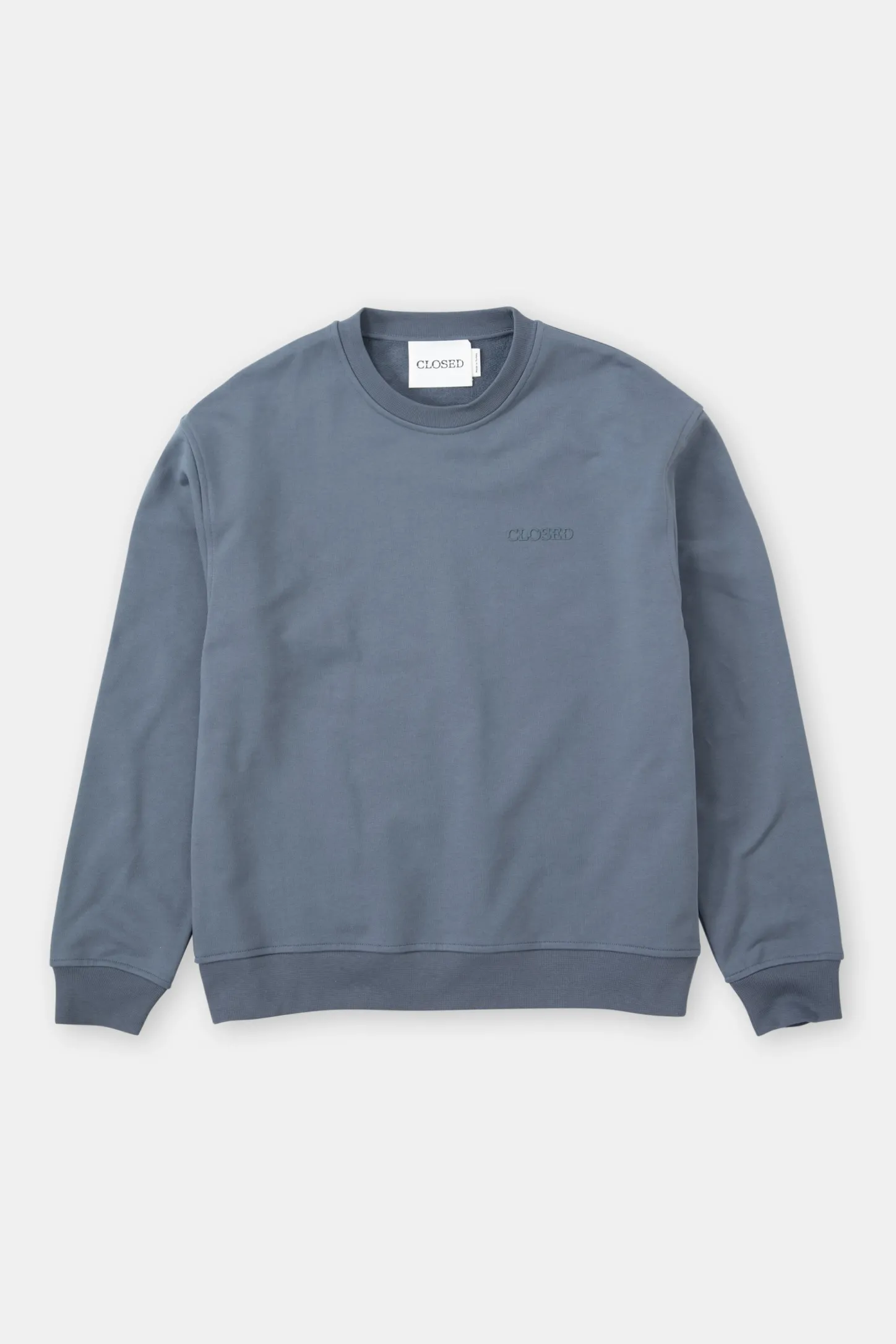 CLOSED Sweatshirts>Sweatshirt Met Ronde Hals Blauw Industrieel