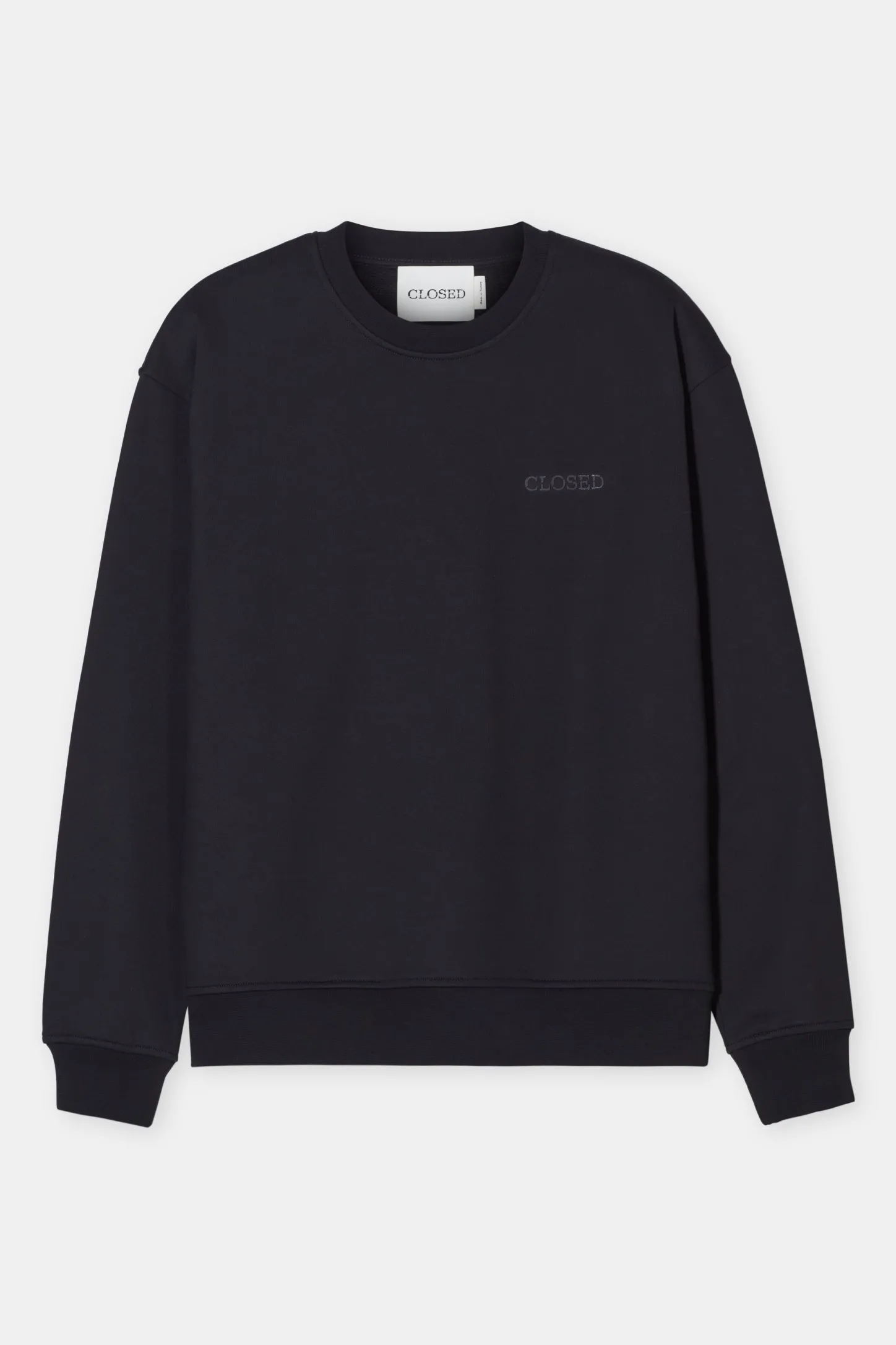 CLOSED Sweatshirts>Sweatshirt Met Ronde Hals Zwart
