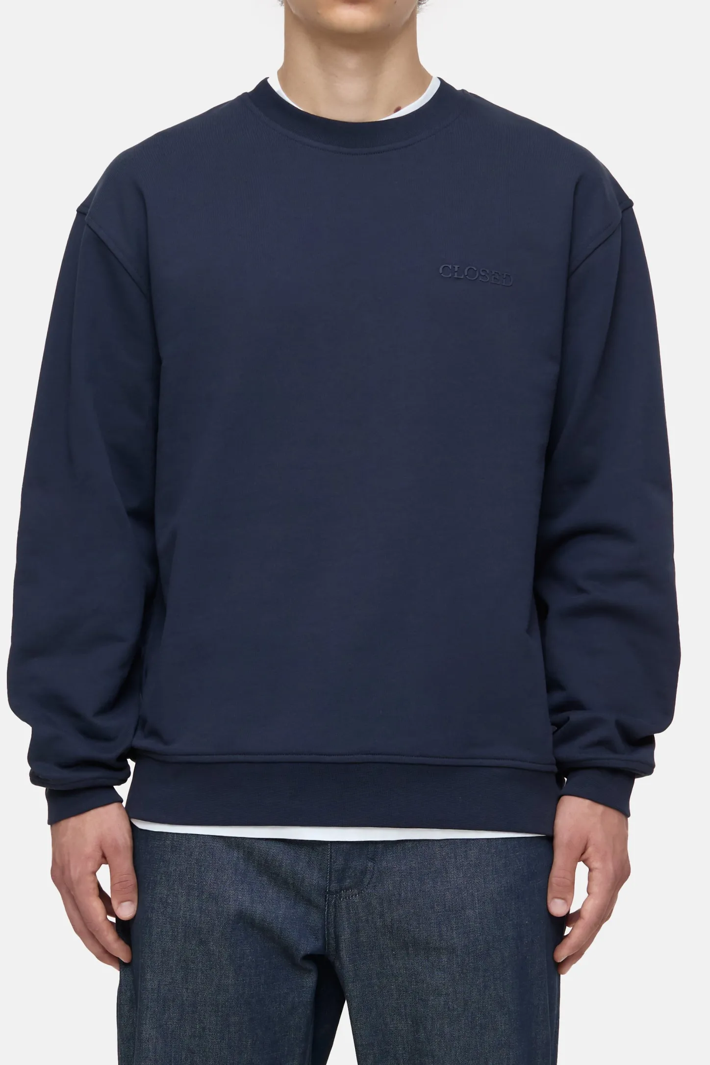 CLOSED Sweatshirts>Sweatshirt Met Ronde Hals Donkere Nacht