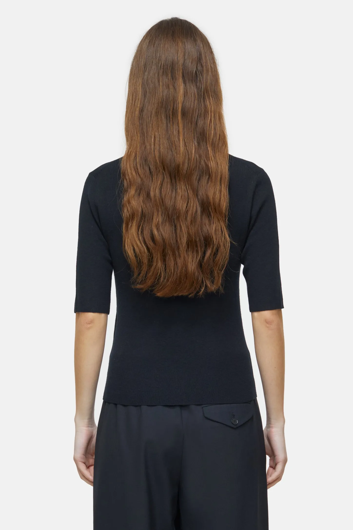 CLOSED T-Shirts>Top Van Kasjmiermix Zwart