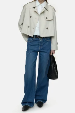 CLOSED Jassen En Jassen>Trenchcoat Kalksteen