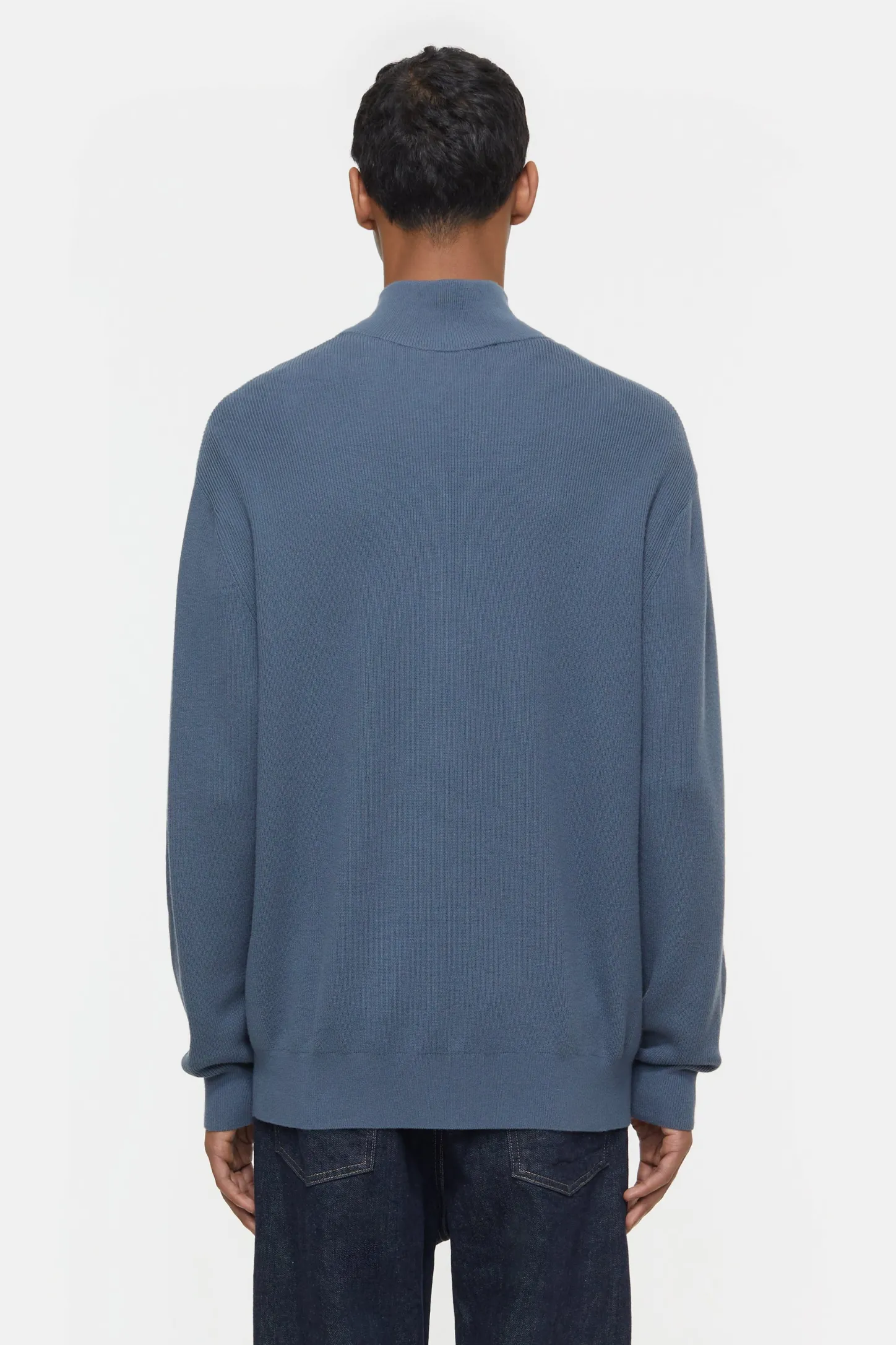 CLOSED Breisels>Trui Met Halve Rits Blauw Industrieel