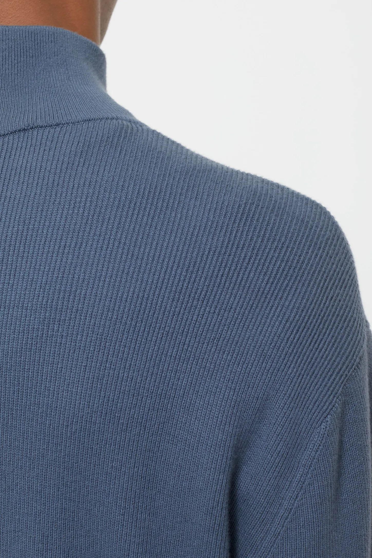 CLOSED Breisels>Trui Met Halve Rits Blauw Industrieel