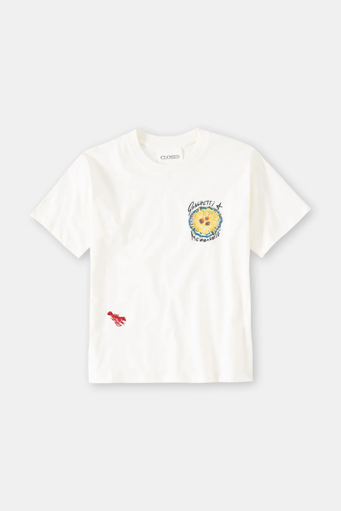 CLOSED T-Shirts>T-Shirt Met Borduursel Ivoor
