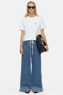CLOSED T-Shirts>T-Shirt Met Borduursel Verstand