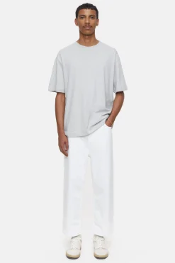 CLOSED T-Shirts>T-Shirt Met Logo Lichtgrijs Gemeleerd