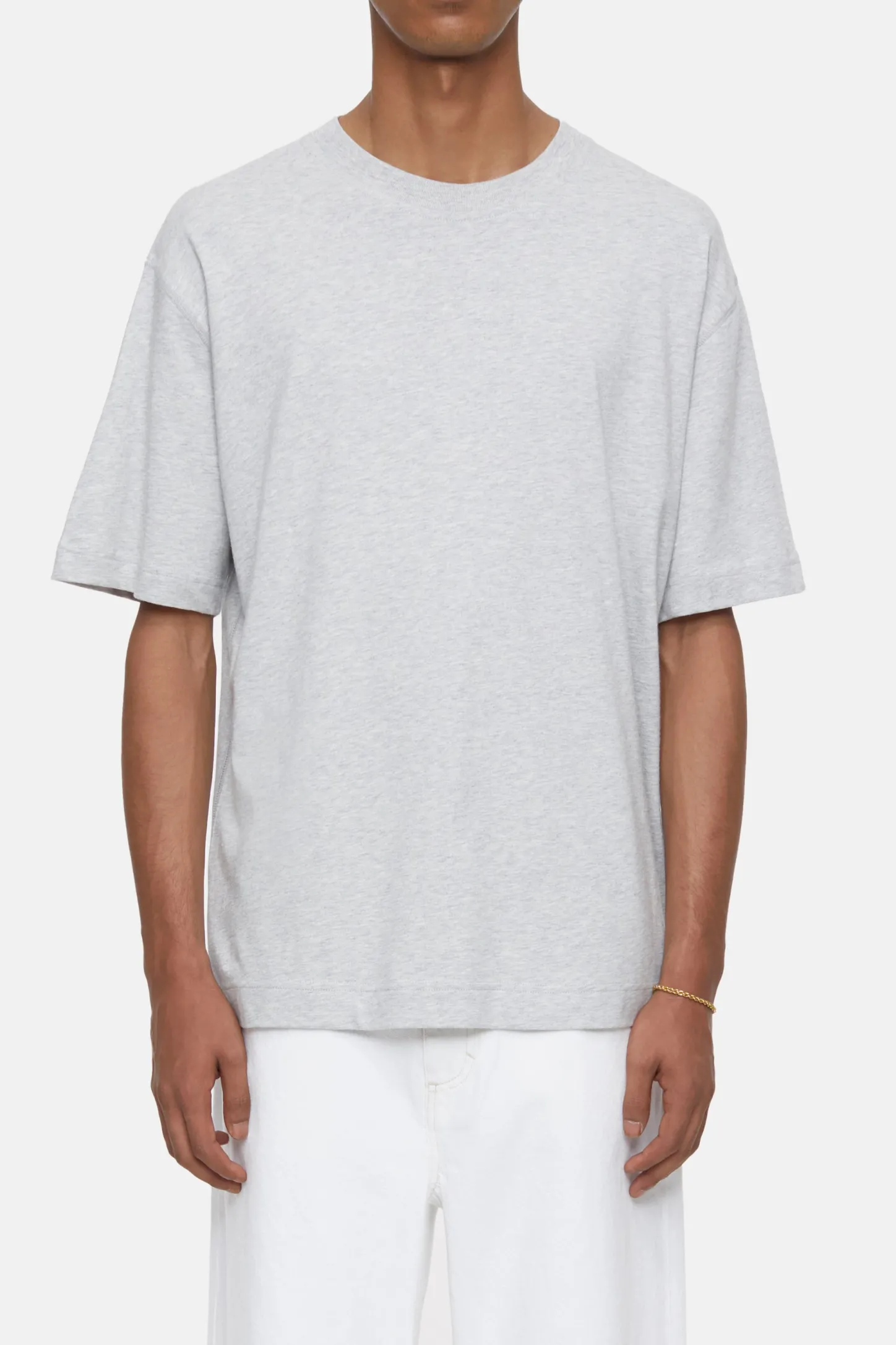 CLOSED T-Shirts>T-Shirt Met Logo Lichtgrijs Gemeleerd