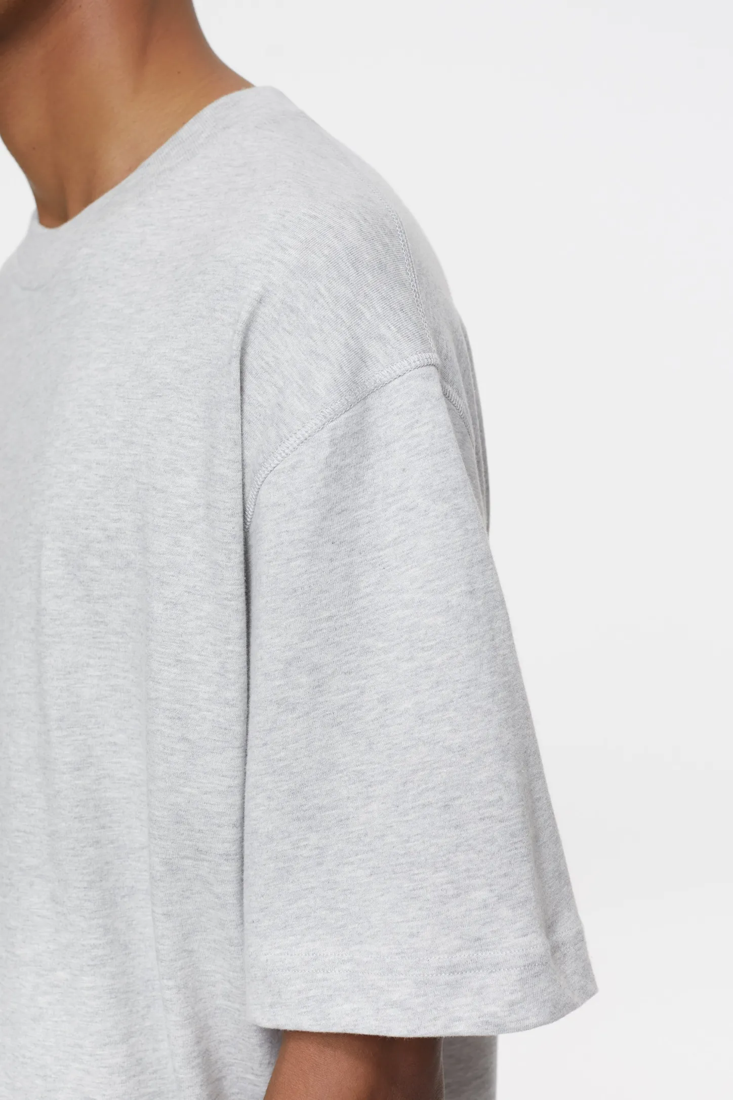 CLOSED T-Shirts>T-Shirt Met Logo Lichtgrijs Gemeleerd