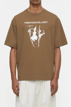 CLOSED T-Shirts>T-Shirt Met Print Teakhout