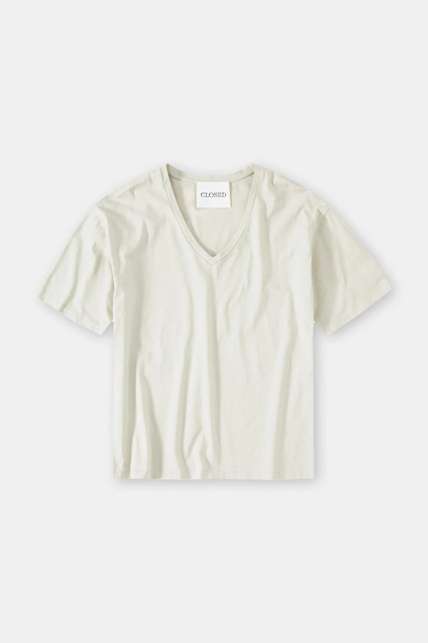 CLOSED T-Shirts>T-Shirt Met V-Hals Aangespoelde Kust