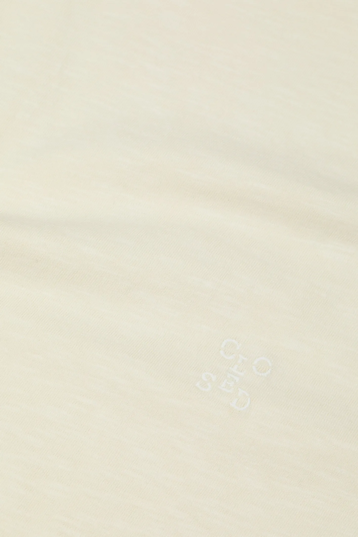 CLOSED T-Shirts>T-Shirt Van Biologisch Katoen Vanille Creme