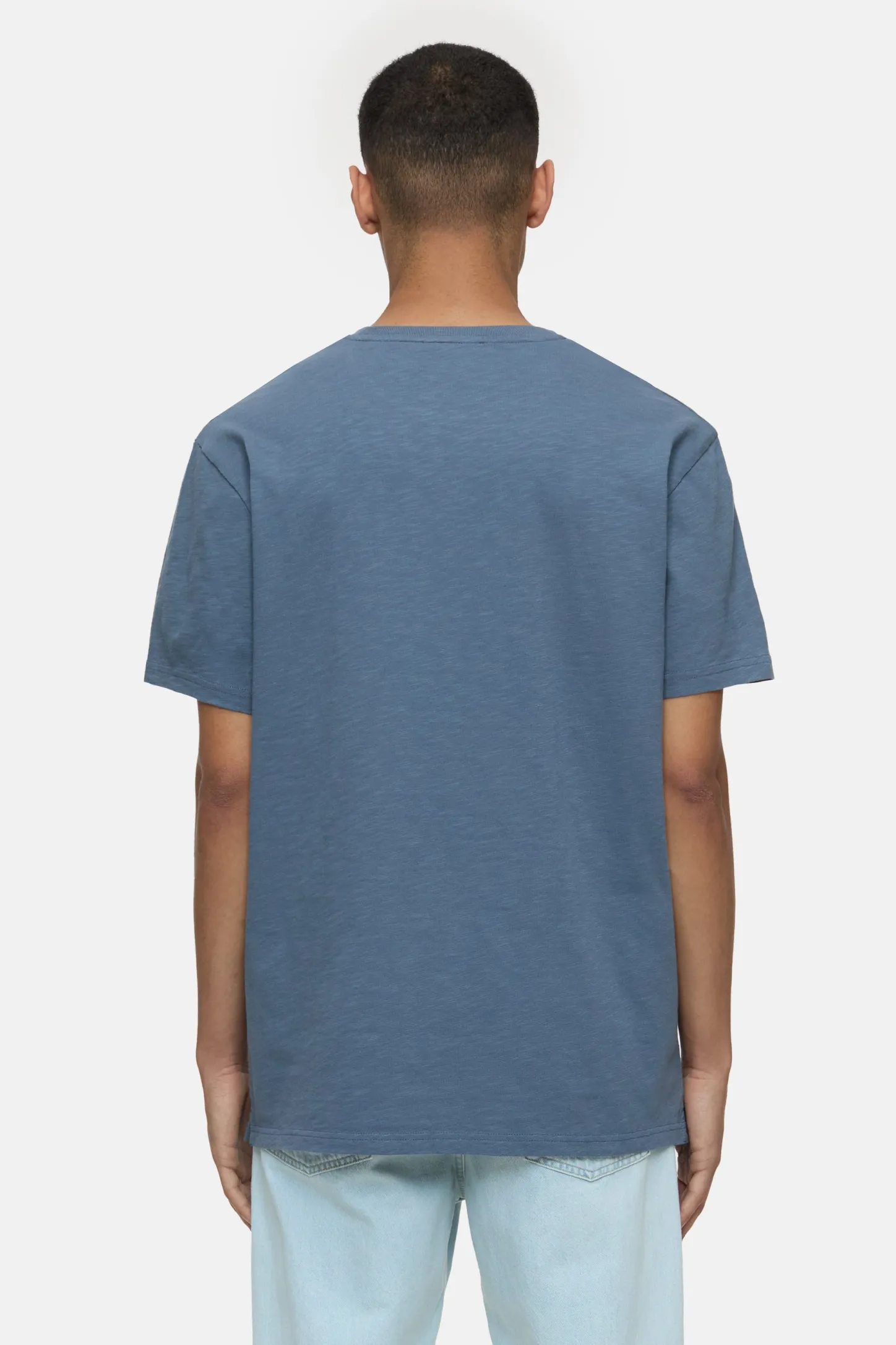 CLOSED T-Shirts>T-Shirt Van Biologisch Katoen Blauw Industrieel