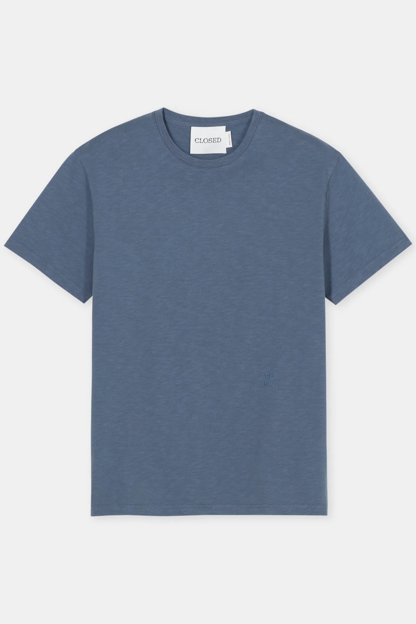 CLOSED T-Shirts>T-Shirt Van Biologisch Katoen Blauw Industrieel