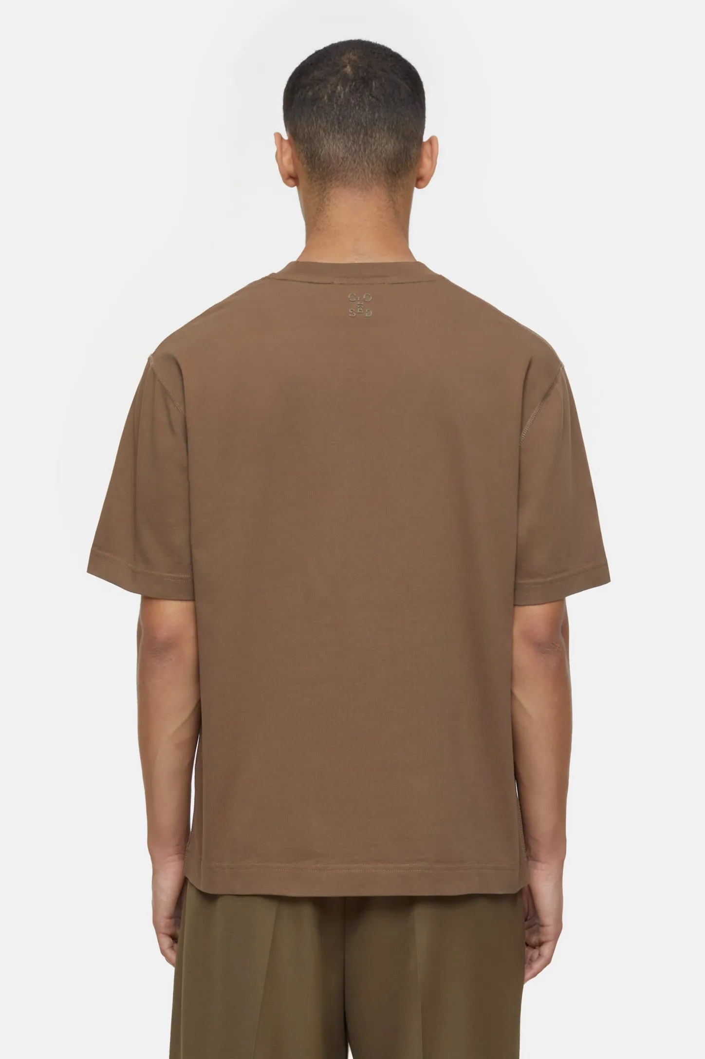 CLOSED T-Shirts>T-Shirt Van Biologisch Katoen Teakhout